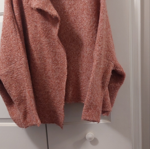 FREE PEOPLE Sweater/cape/poncho Mauve Wool blend, xs/s - Picture 6 of 7